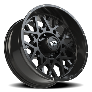 Vision Wheel 412 Gloss Black 22x10 -19 8x170mm 125.2mm - Wheelwiz