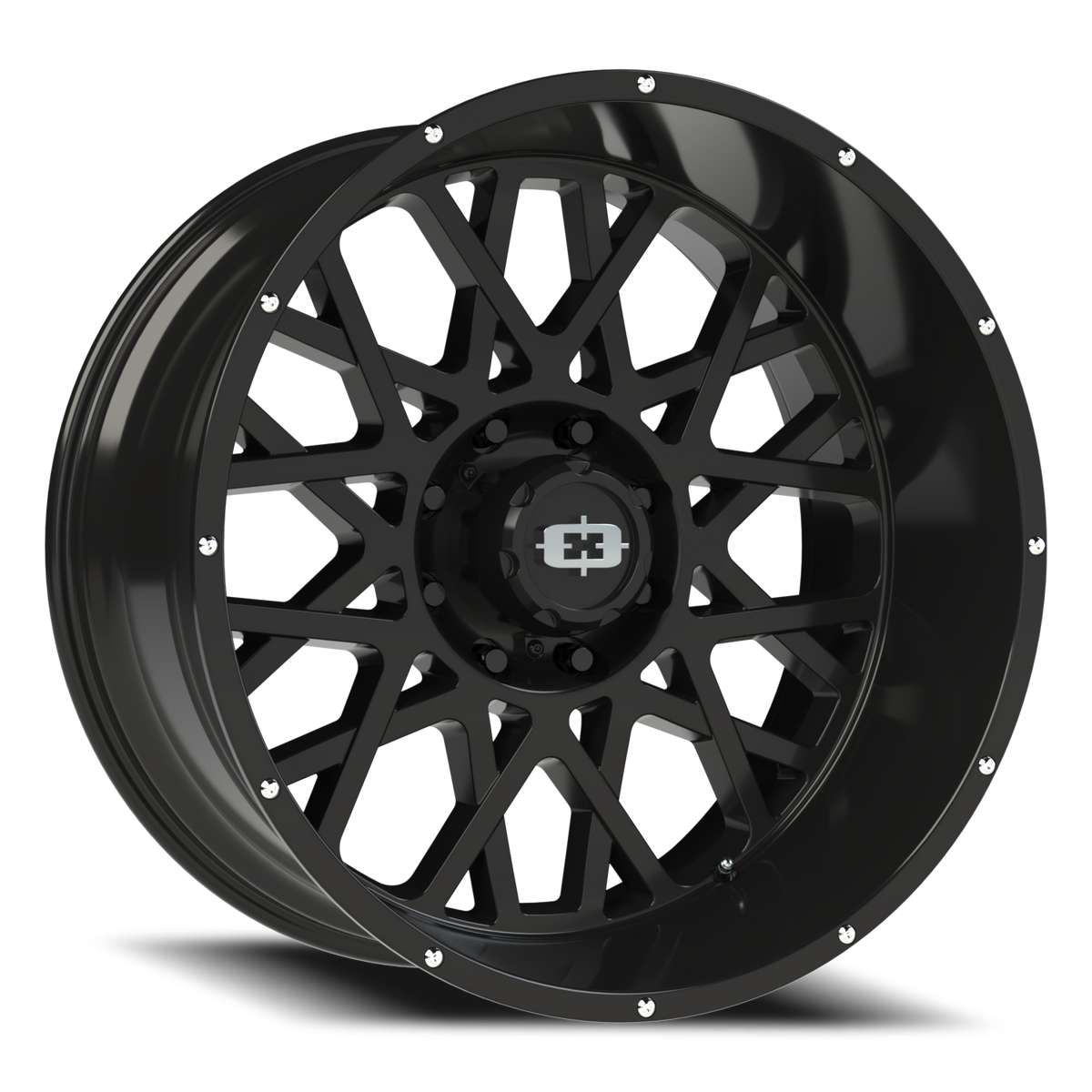 Vision Wheel 412 Gloss Black 24x12 -51 8x170mm 125.2mm - Wheelwiz