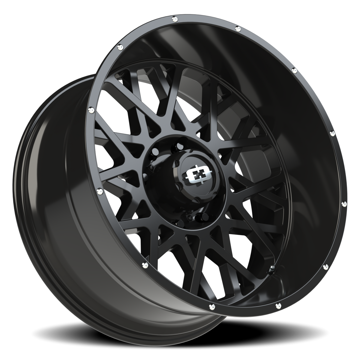 Vision Wheel 412 Gloss Black 24x12 -51 8x170mm 125.2mm - Wheelwiz