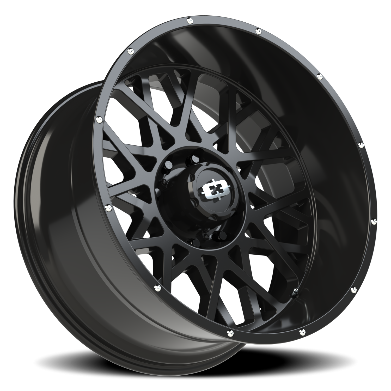 Vision Wheel 412 Gloss Black 24x12 -51 8x170mm 125.2mm - Wheelwiz