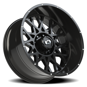 Vision Wheel 412 Gloss Black 24x12 -51 8x170mm 125.2mm - Wheelwiz
