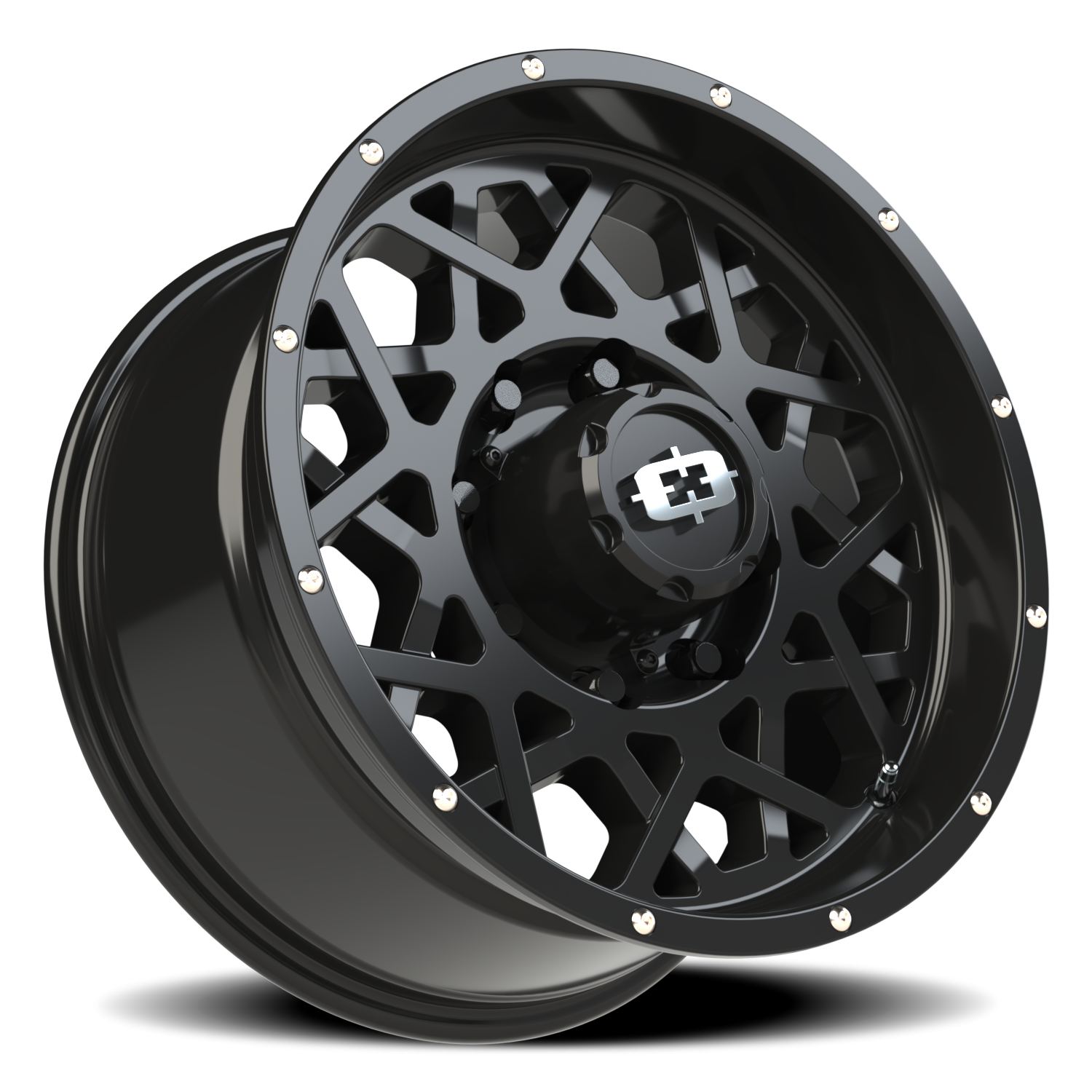 Vision Wheel 412 Gloss Black 18x9 +12 8x180mm 124.2mm - Wheelwiz