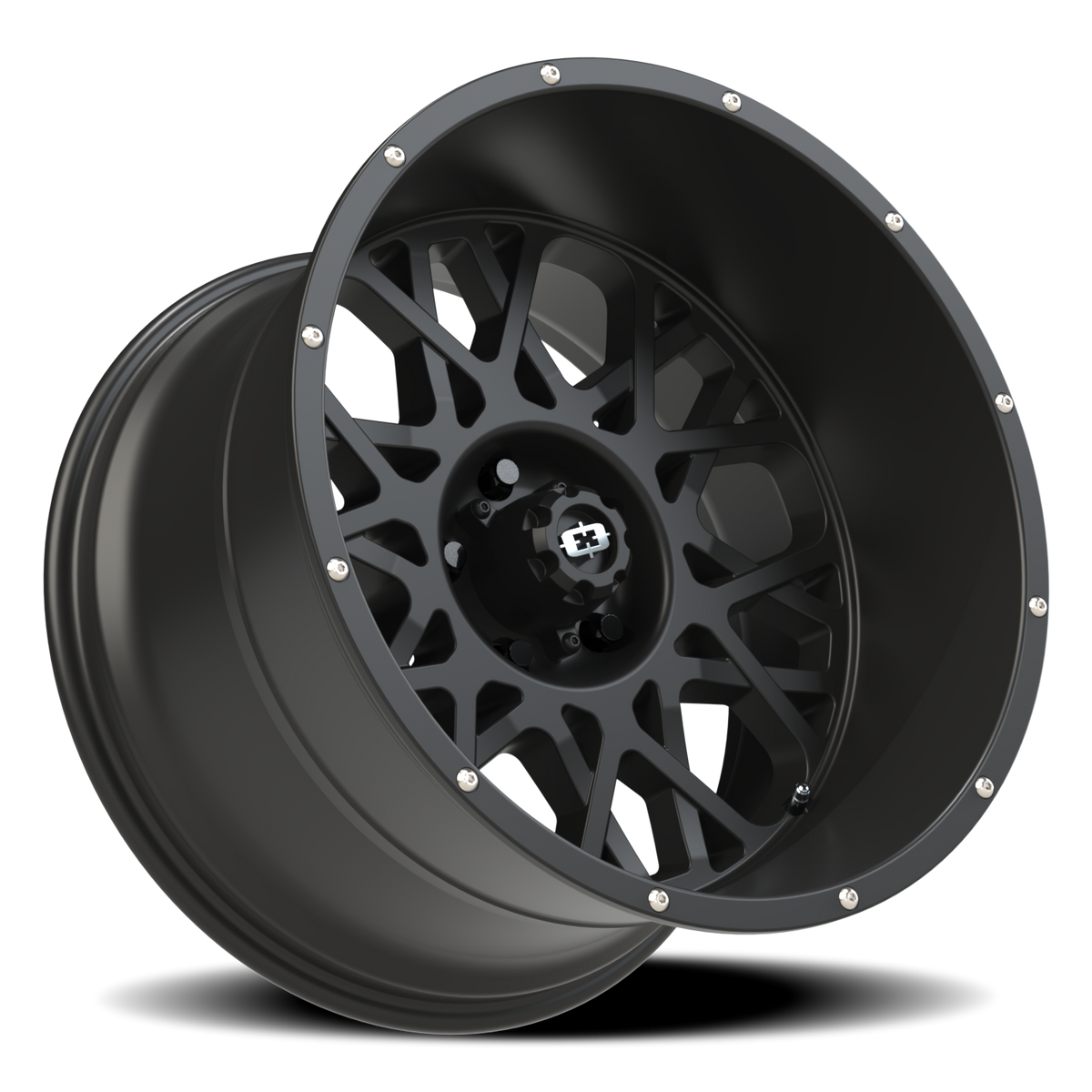 Vision Wheel 412 Satin Black 20x12 -51 5x127mm 78.1mm - Wheelwiz