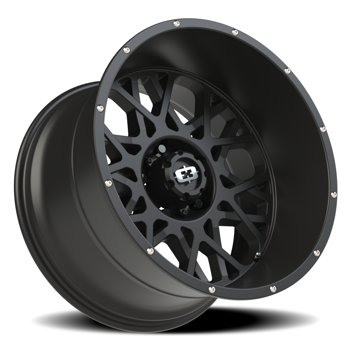 Vision Wheel 412 Satin Black 20x12 -51 5x139.7mm 108mm - Wheelwiz