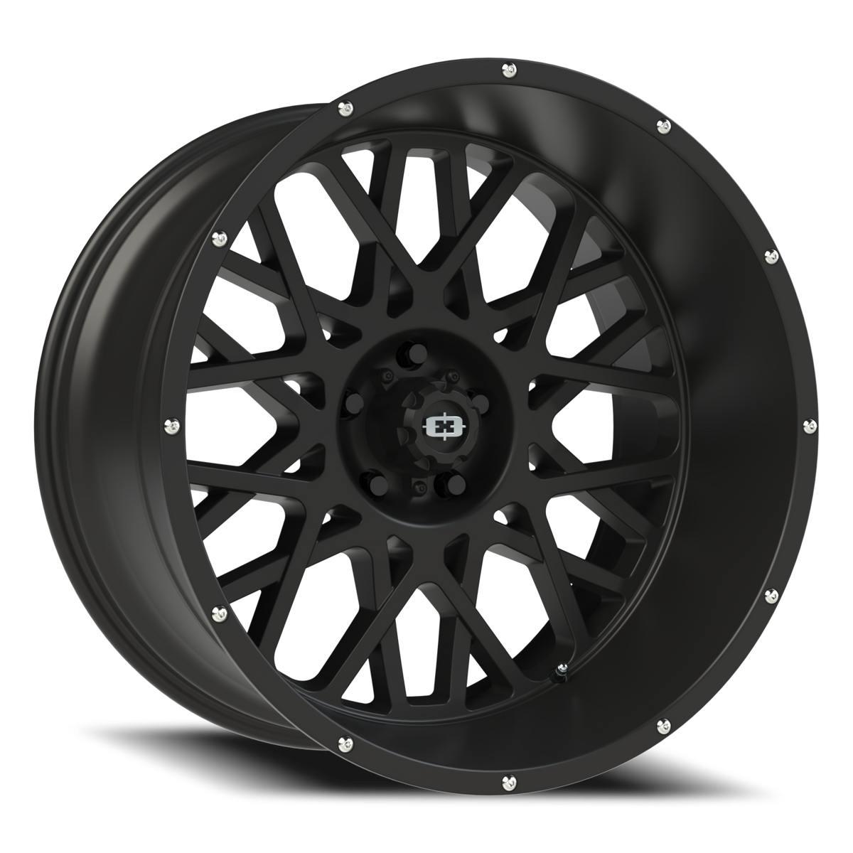 Vision Wheel 412 Satin Black 22x12 -51 5x127mm 78.1mm - Wheelwiz
