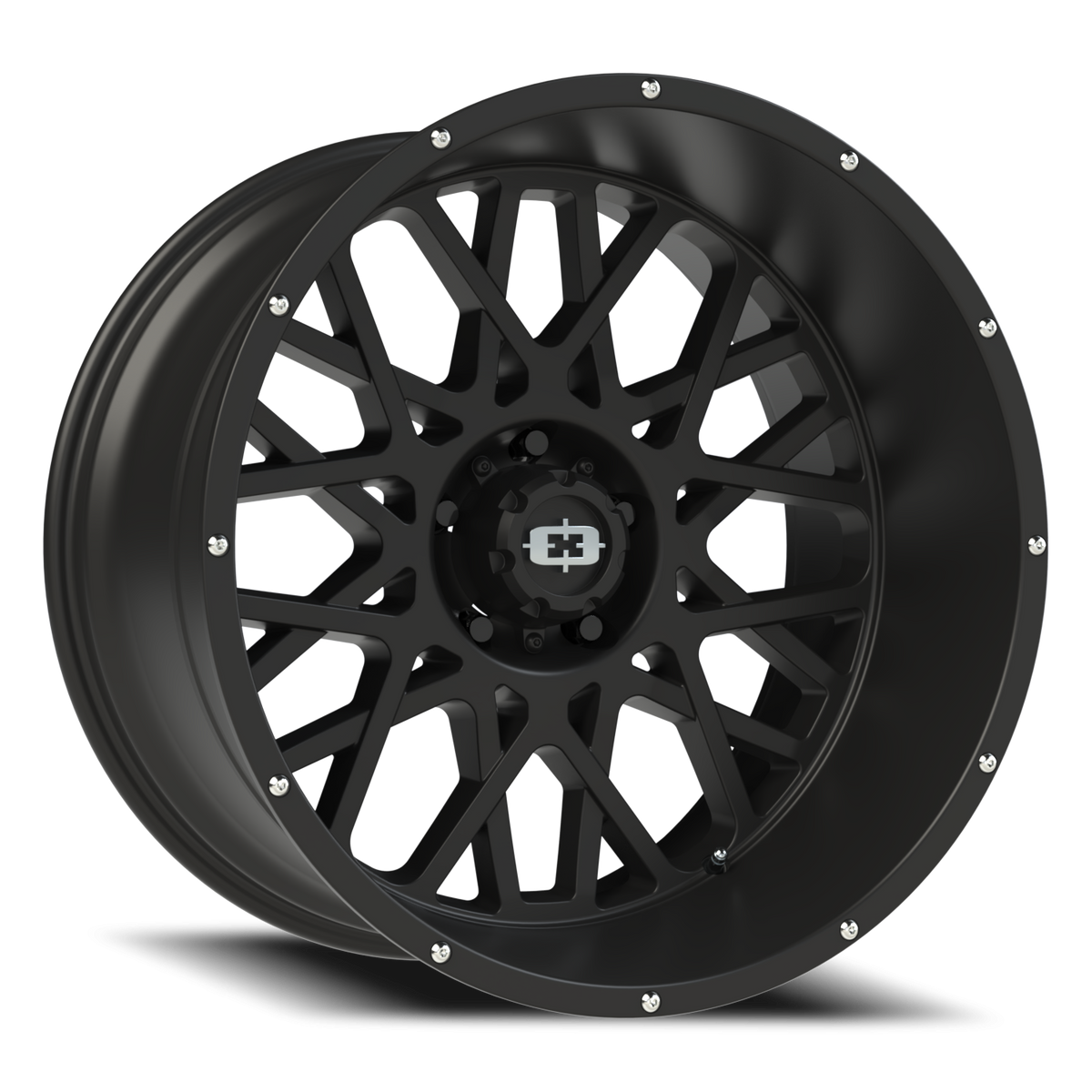 Vision Wheel 412 Satin Black 22x12 -51 5x139.7mm 108mm - Wheelwiz