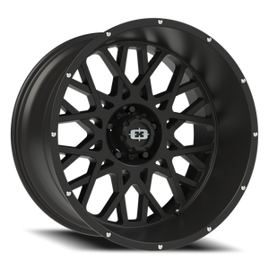 Vision Wheel 412 Satin Black 22x12 -51 5x139.7mm 108mm - Wheelwiz