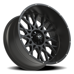 Vision Wheel 412 Satin Black 24x12 -51 5x127mm 78.1mm - Wheelwiz