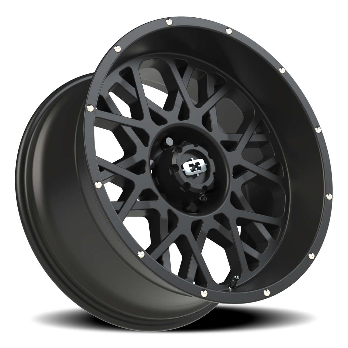 Vision Wheel 412 Satin Black 20x10 -25 6x139.7mm 106.2mm - Wheelwiz