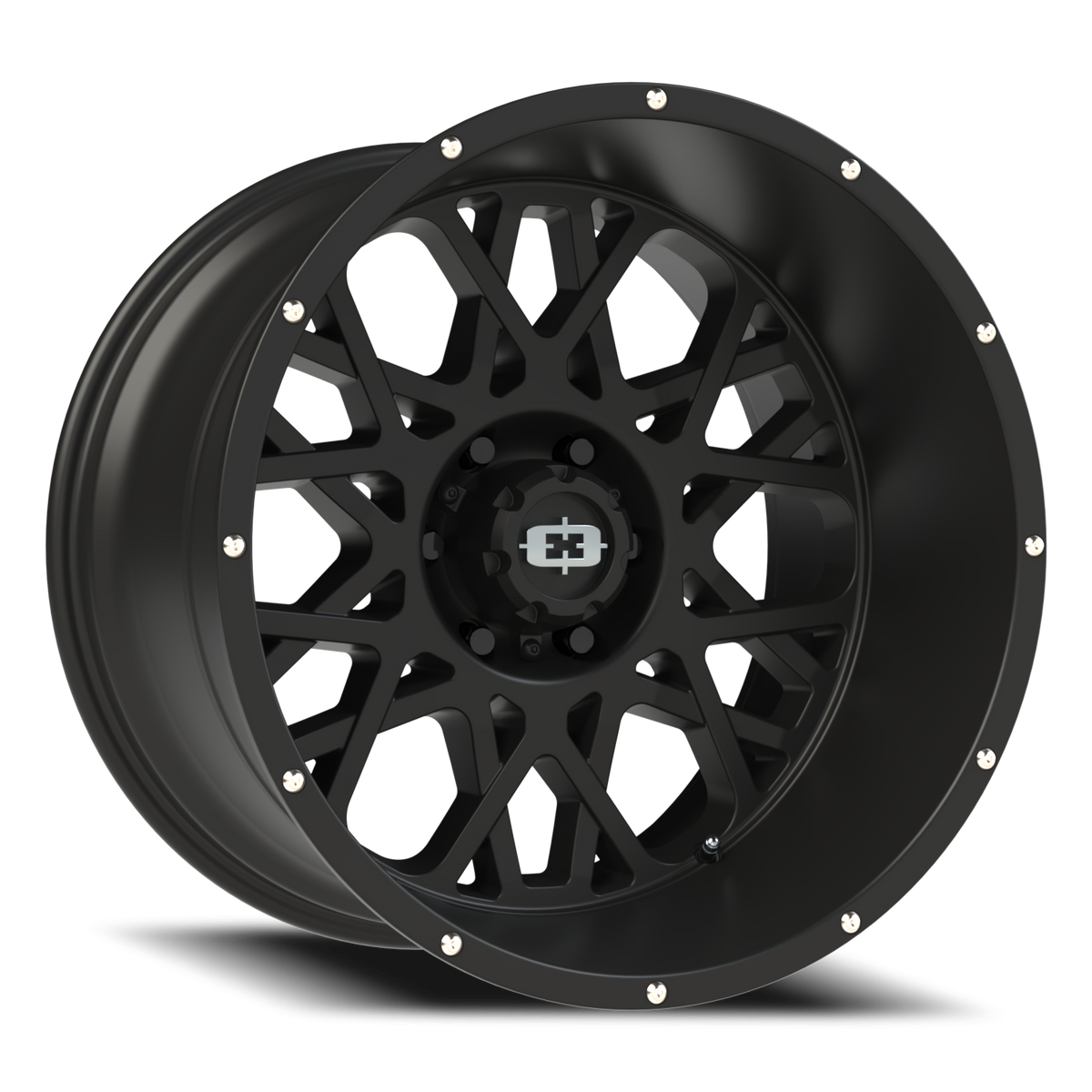 Vision Wheel 412 Satin Black 20x12 -51 6x139.7mm 106.2mm - Wheelwiz