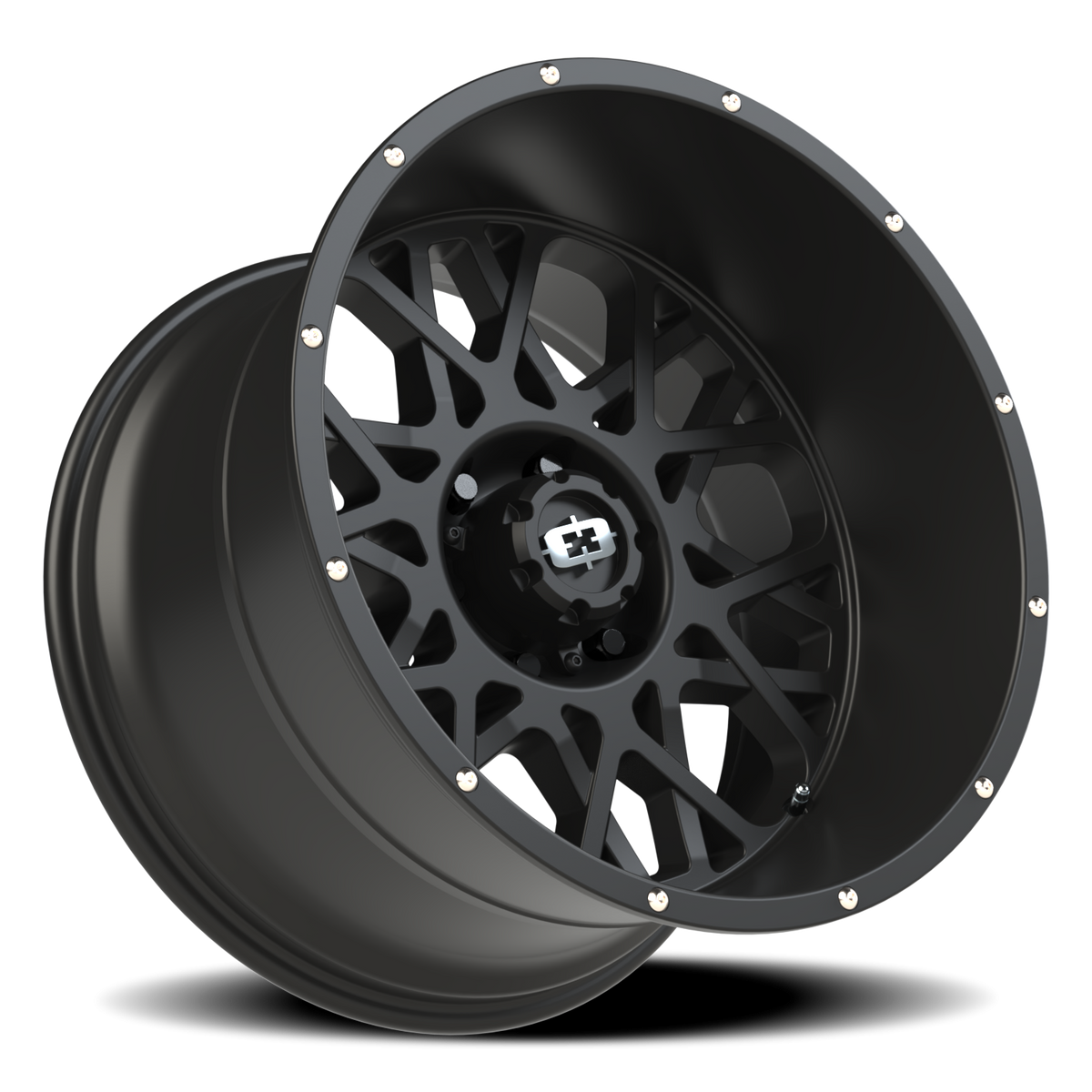 Vision Wheel 412 Satin Black 20x12 -51 6x139.7mm 106.2mm - Wheelwiz