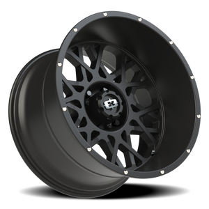 Vision Wheel 412 Satin Black 20x12 -51 6x139.7mm 106.2mm - Wheelwiz