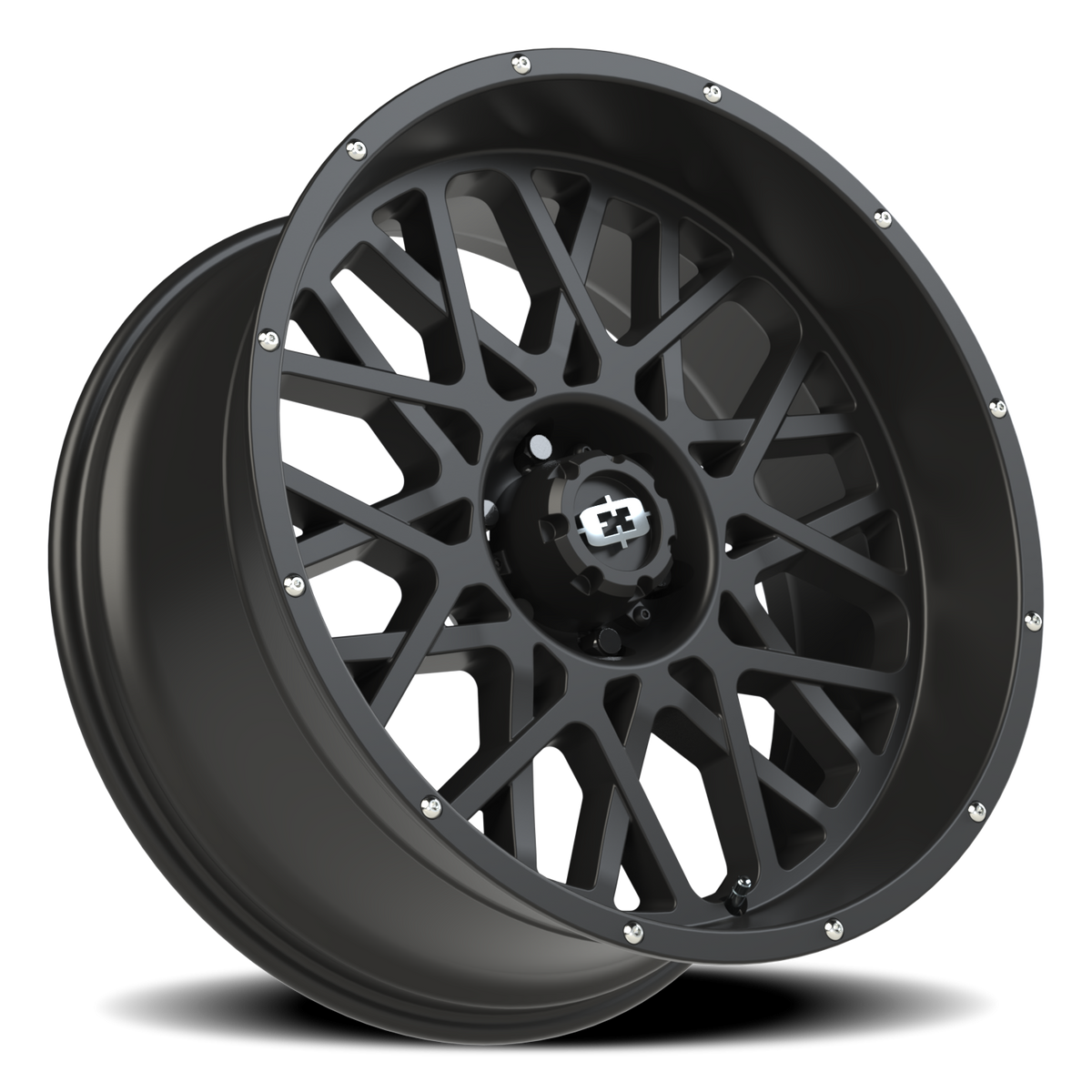 Vision Wheel 412 Satin Black 22x10 -19 6x139.7mm 106.2mm - Wheelwiz