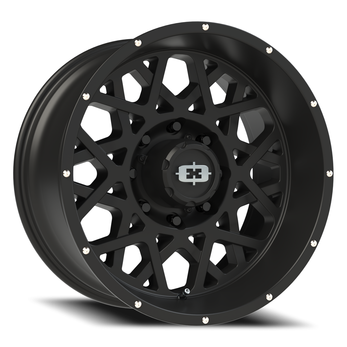 Vision Wheel 412 Satin Black 20x10 -25 8x165.1mm 125.2mm - Wheelwiz