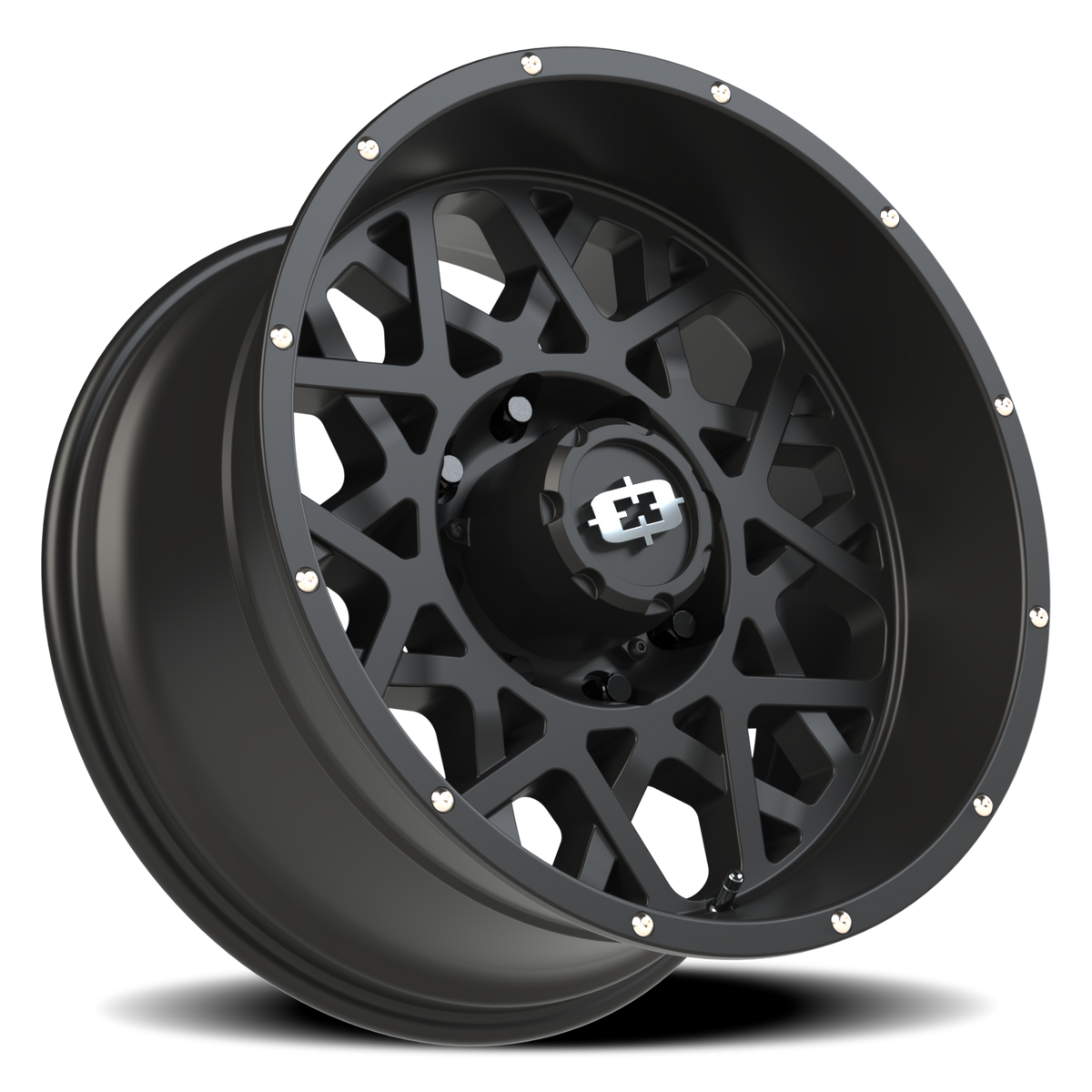 Vision Wheel 412 Satin Black 20x10 -25 8x165.1mm 125.2mm - Wheelwiz