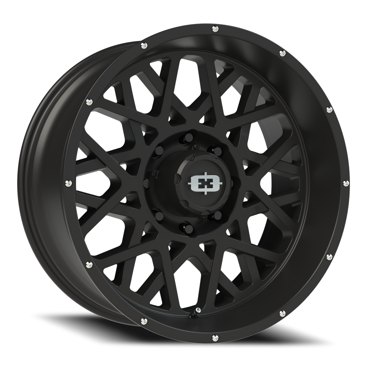 Vision Wheel 412 Satin Black 22x10 -19 8x165.1mm 125.2mm - Wheelwiz
