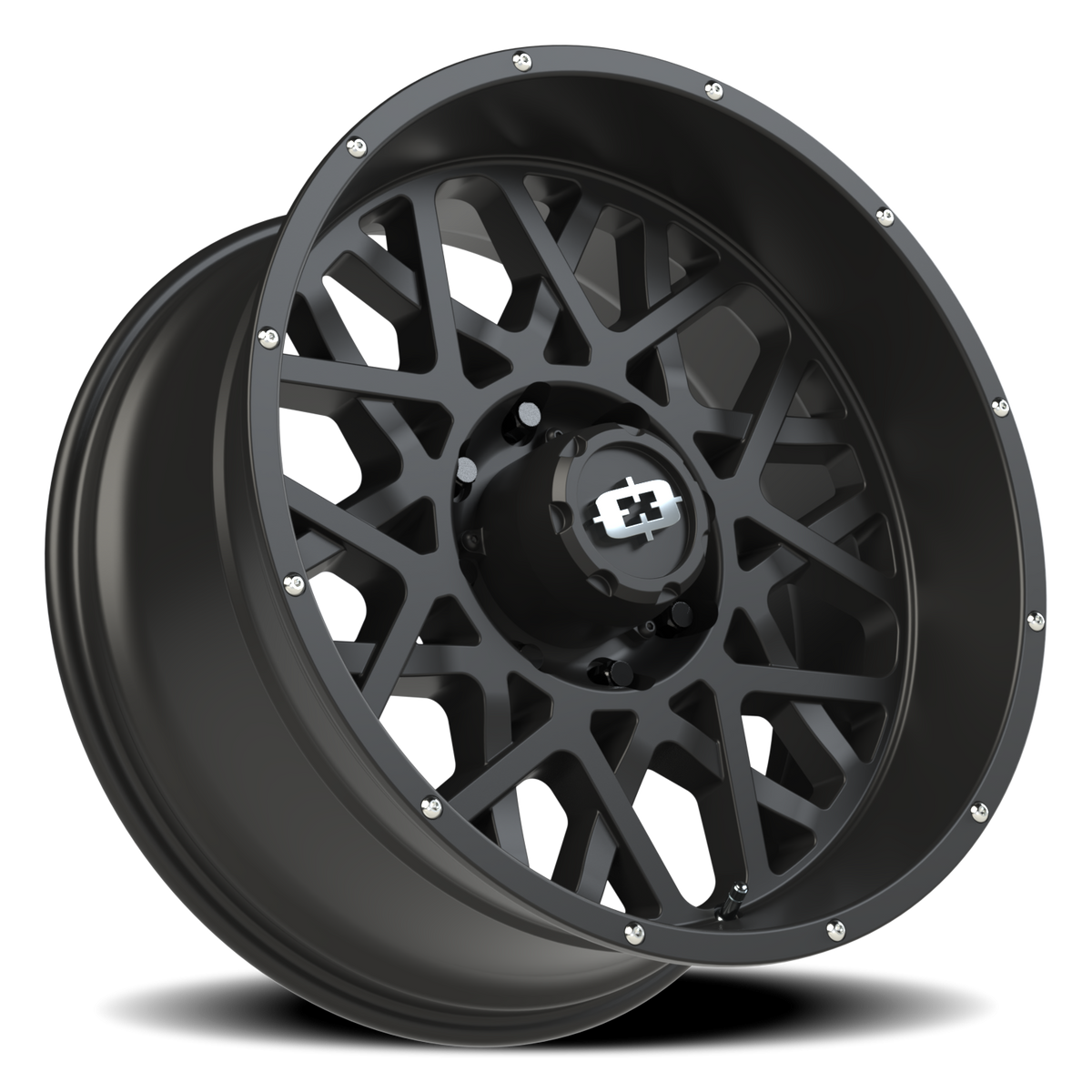 Vision Wheel 412 Satin Black 22x10 -19 8x165.1mm 125.2mm - Wheelwiz
