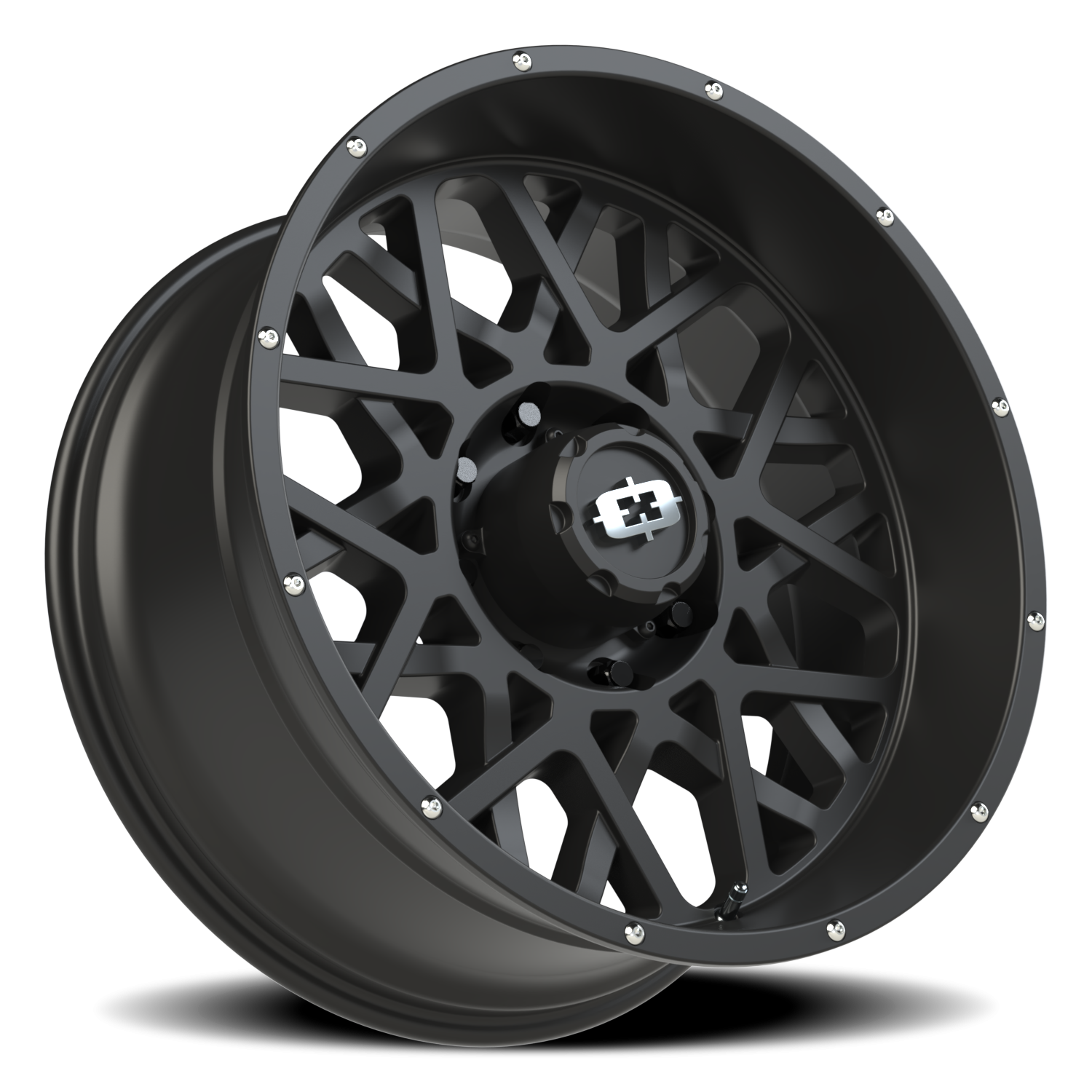 Vision Wheel 412 Satin Black 22x10 -19 8x165.1mm 125.2mm - Wheelwiz