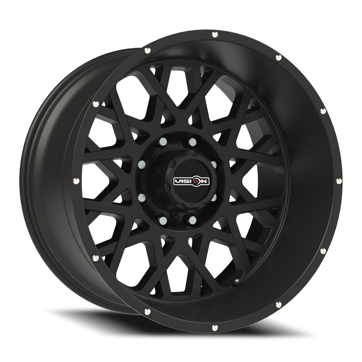 Vision Wheel 412 Satin Black 22x12 -51 8x170mm 125.2mm - Wheelwiz