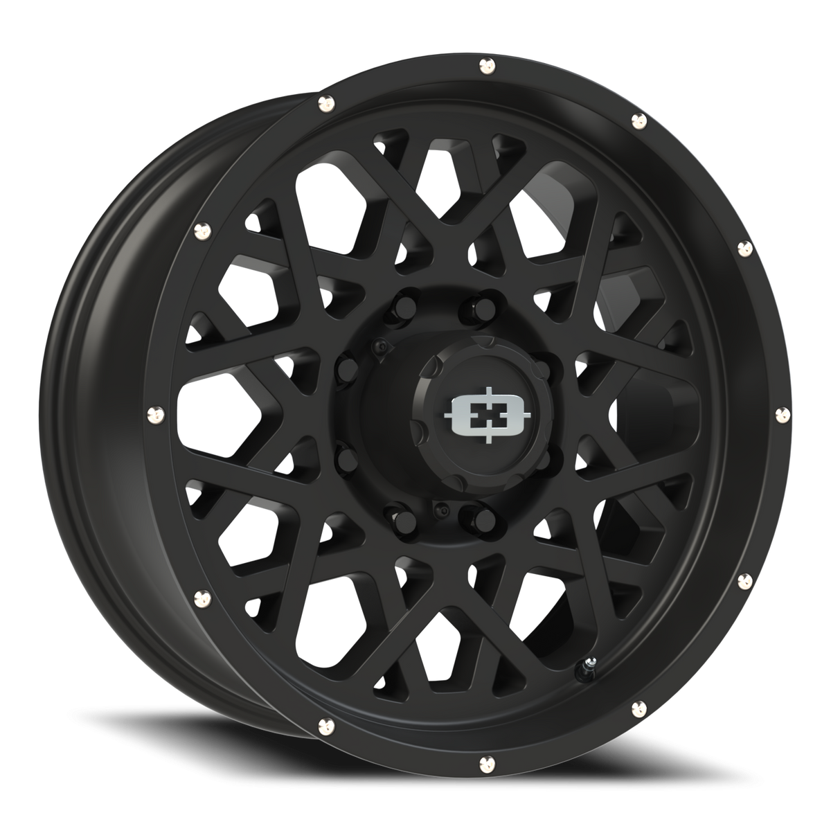 Vision Wheel 412 Satin Black 20x9 +12 8x165.1mm 125.2mm - Wheelwiz