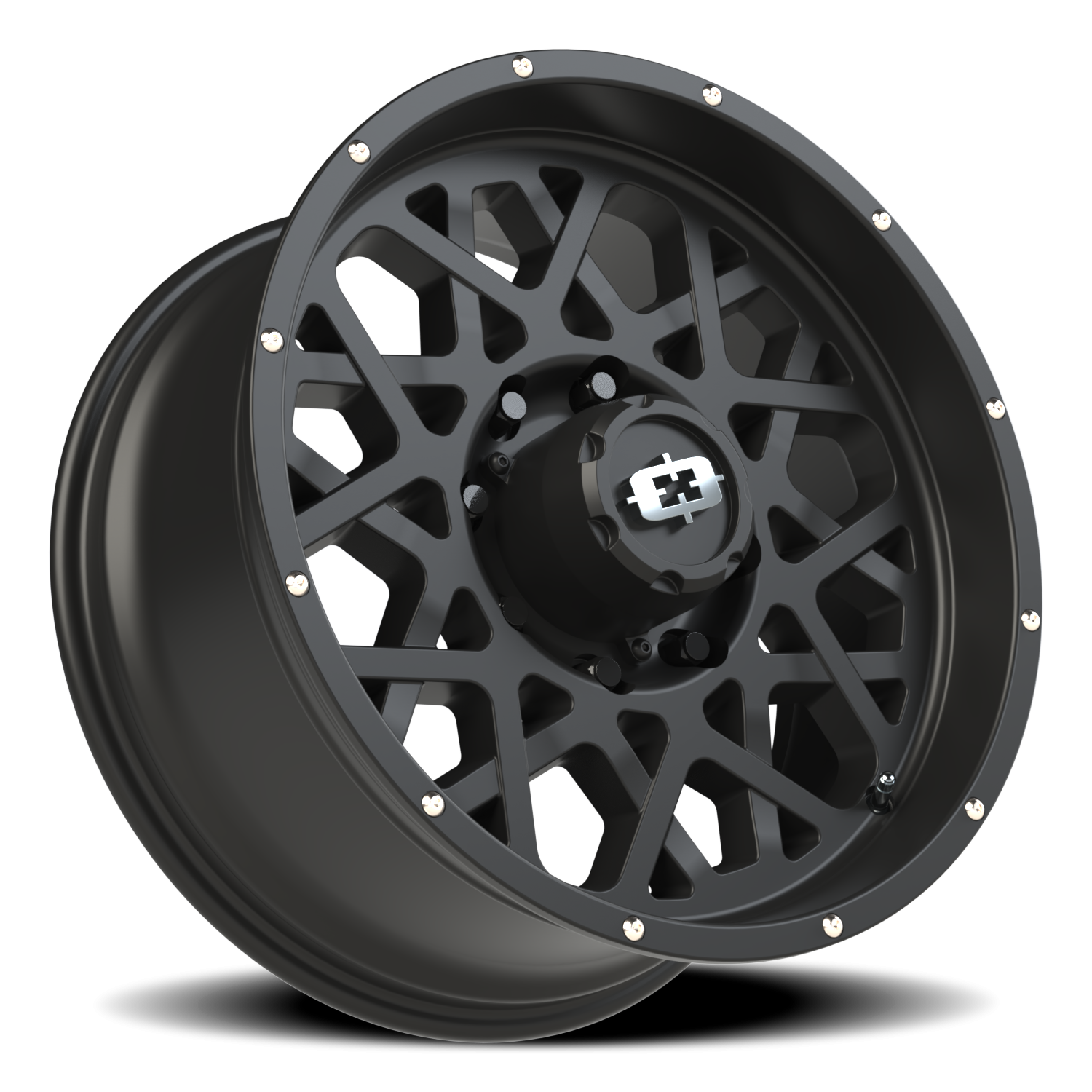 Vision Wheel 412 Satin Black 20x9 +12 8x165.1mm 125.2mm - Wheelwiz