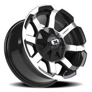 Vision Wheel 413 Gloss Black Machined Face 15x7.5 -12 5x139.7mm 110mm - Wheelwiz
