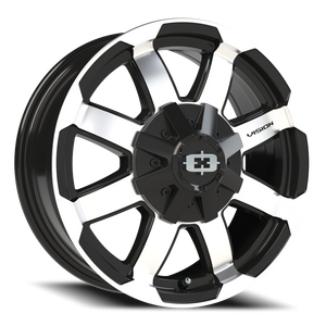 Vision Wheel 413 Gloss Black Machined Face 16x6.5 +45 6x130mm 84mm - Wheelwiz