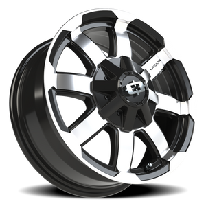 Vision Wheel 413 Gloss Black Machined Face 16x6.5 +45 6x130mm 84mm - Wheelwiz