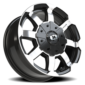 Vision Wheel 413 Gloss Black Machined Face 16x6.5 +45 5x160mm 65.1mm - Wheelwiz