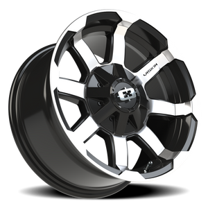 Vision Wheel 413 Gloss Black Machined Face 16x8 0 5x139.7mm 110mm - Wheelwiz