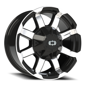 Vision Wheel 413 Gloss Black Machined Face 17x8.5 +18 8x180mm 124.2mm - Wheelwiz