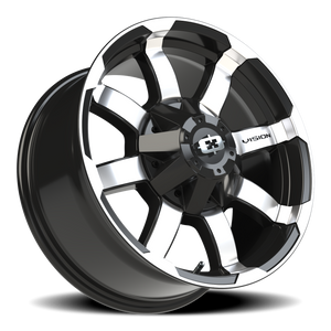 Vision Wheel 413 Gloss Black Machined Face 18x8.5 +18 8x165.1mm 125.2mm - Wheelwiz