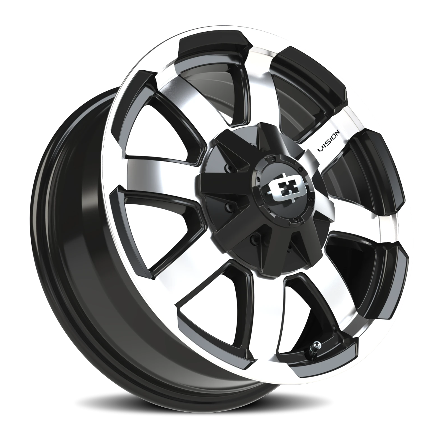 Vision Wheel 413 Gloss Black Machined Face 16x6.5 +45 5x130mm 78.3mm - Wheelwiz