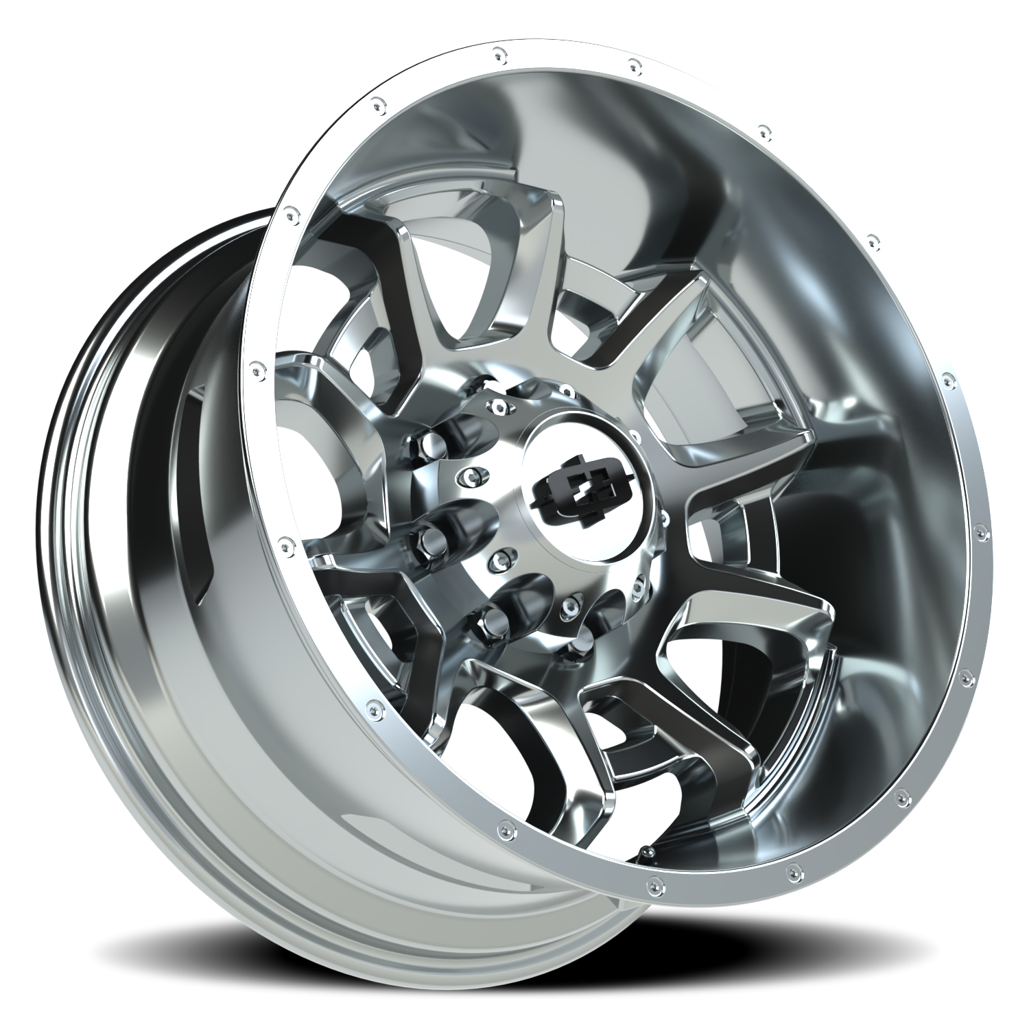 Vision Wheel 415 Chrome 20x10 -25 8x180mm 124.2mm - Wheelwiz
