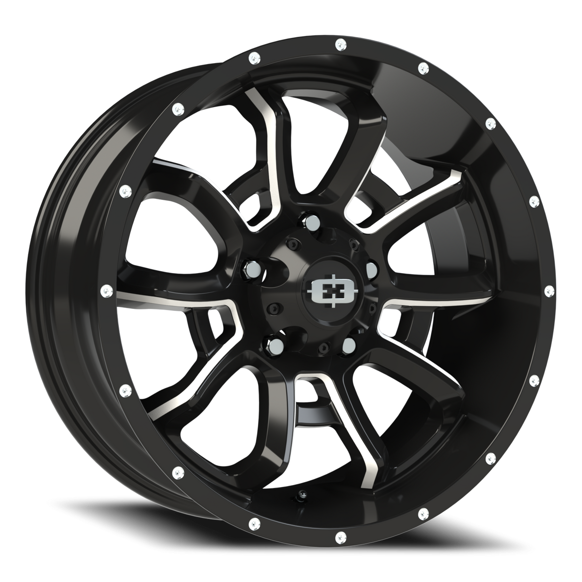 Vision Wheel 415 Gloss Black Milled Spoke 20x9 +12 5x139.7mm 108mm - Wheelwiz