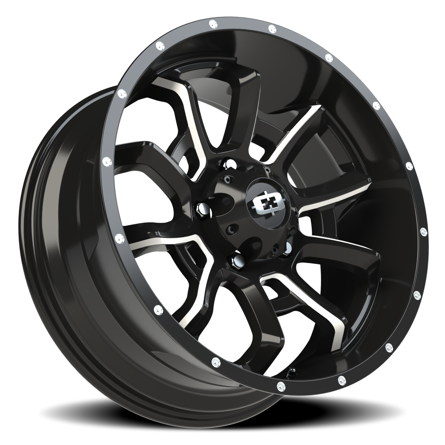 Vision Wheel 415 Gloss Black Milled Spoke 20x9 +12 5x139.7mm 108mm - Wheelwiz