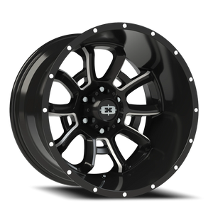 Vision Wheel 415 Gloss Black Milled Spoke 20x12 -51 6x135mm 87.1mm - Wheelwiz