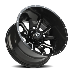Vision Wheel 415 Gloss Black Milled Spoke 20x12 -51 6x135mm 87.1mm - Wheelwiz