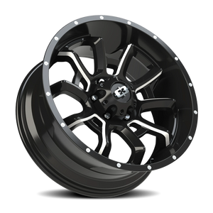 Vision Wheel 415 Gloss Black Milled Spoke 20x9 +12 6x135mm 87.1mm - Wheelwiz
