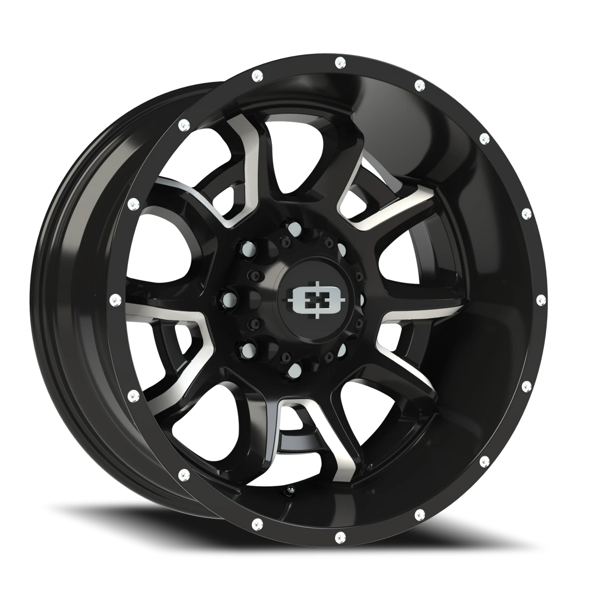 Vision Wheel 415 Gloss Black Milled Spoke 20x10 -25 8x170mm 125.2mm - Wheelwiz