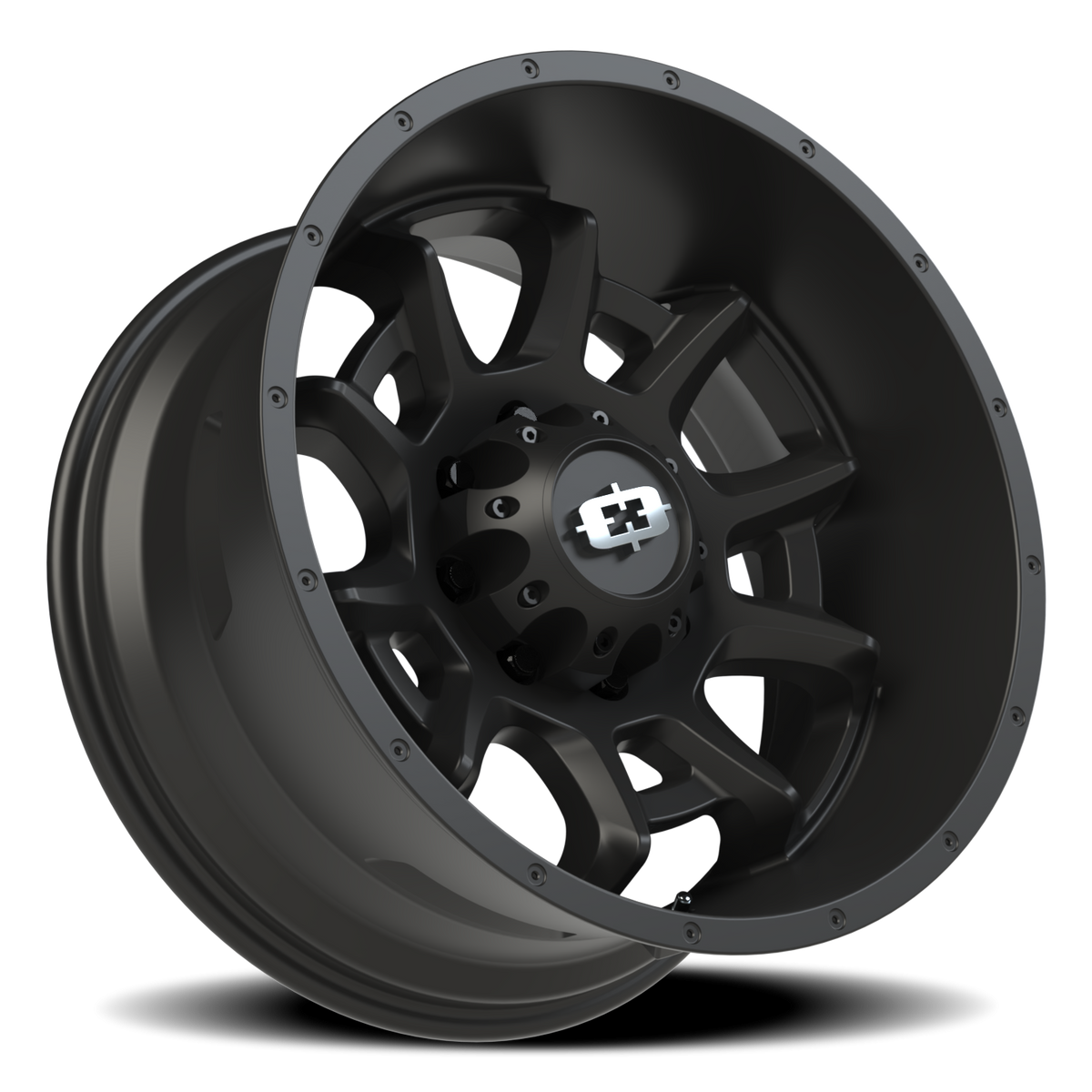Vision Wheel 415 Satin Black 20x10 -25 8x165.1mm 125.2mm - Wheelwiz