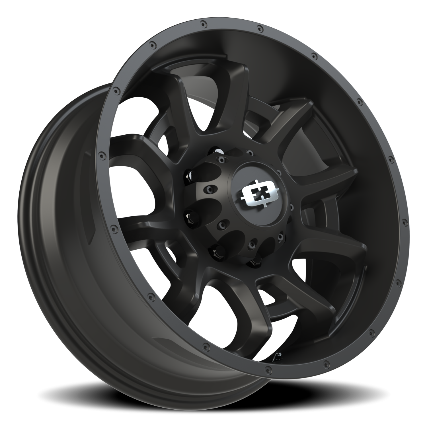 Vision Wheel 415 Satin Black 20x9 +12 8x180mm 124.2mm - Wheelwiz