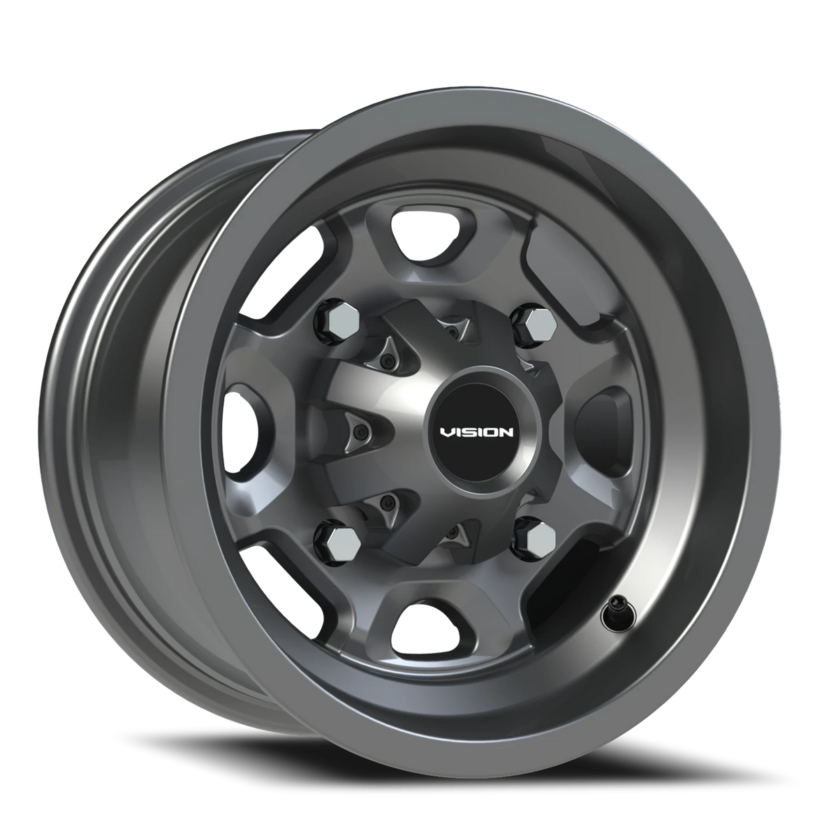 Vision Wheel 415 Gunmetal 12x7 +3 4x110mm 86mm - Wheelwiz