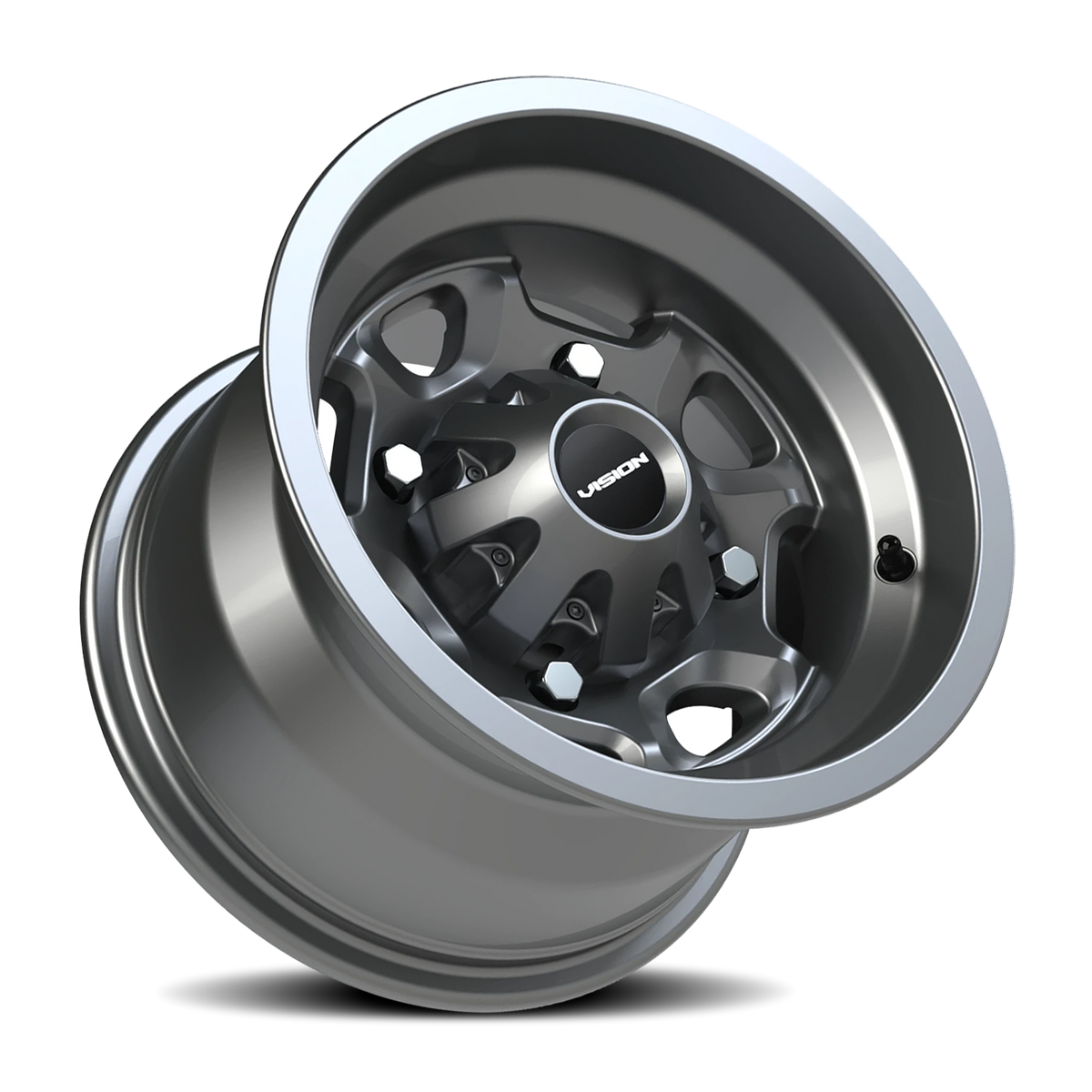 Vision Wheel 415 Gunmetal 12x8 -10 4x136mm 110.5mm - Wheelwiz