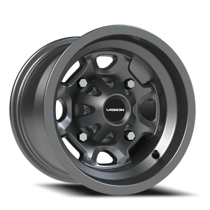 Vision Wheel 415 Gunmetal 12x8 -10 4x156mm 131.1mm - Wheelwiz