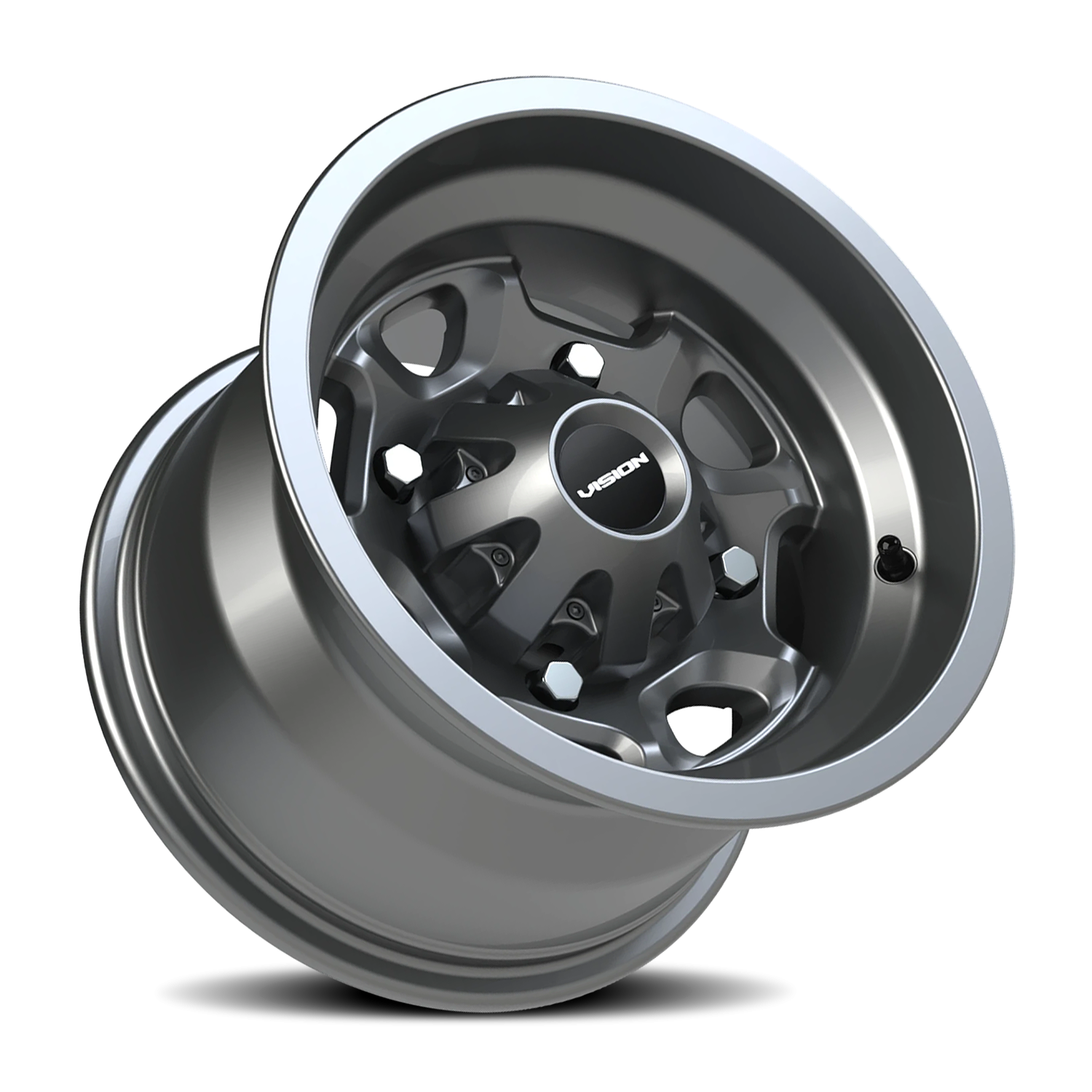Vision Wheel 415 Gunmetal 12x8 -10 4x156mm 131.1mm - Wheelwiz