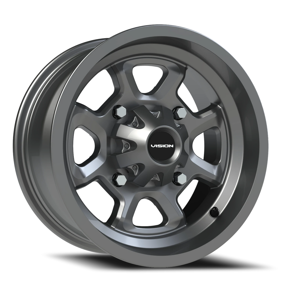 Vision Wheel 415 Gunmetal 14x7 +3 4x110mm 86mm - Wheelwiz