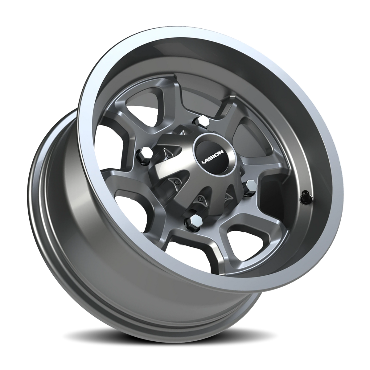 Vision Wheel 415 Gunmetal 14x7 +3 4x110mm 86mm - Wheelwiz