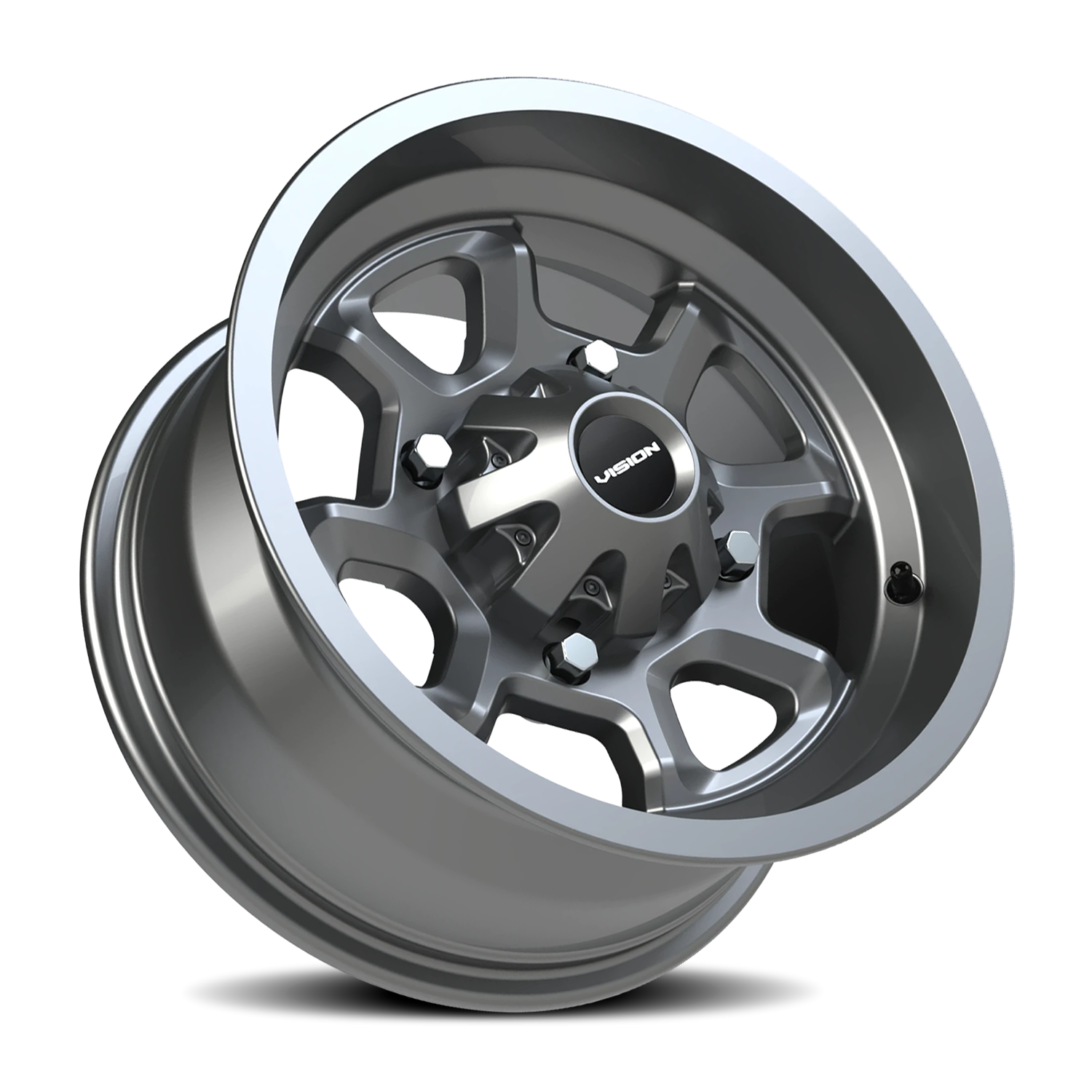 Vision Wheel 415 Gunmetal 14x7 +3 4x110mm 86mm - Wheelwiz