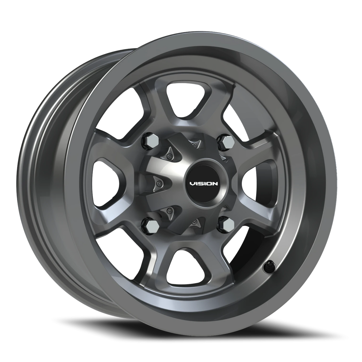 Vision Wheel 415 Gunmetal 14x7 +3 4x156mm 131.1mm - Wheelwiz